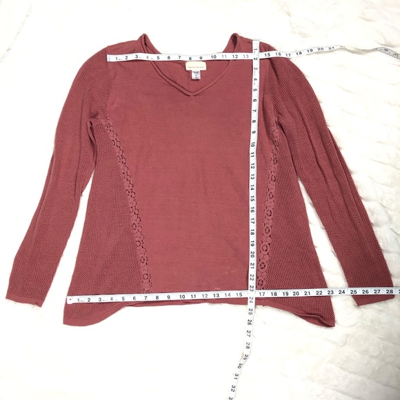 Canyon River Blues Sweater Women’s M Pink/Mauve Lace Detail. - Picture 7 of 7